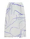 Issey Miyake Pause Pleated Skirt In Blue