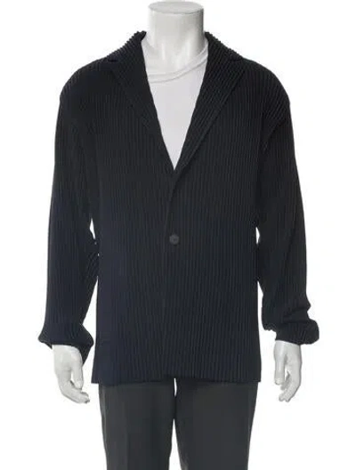 Pre-owned Issey Miyake Peacoat In Gray