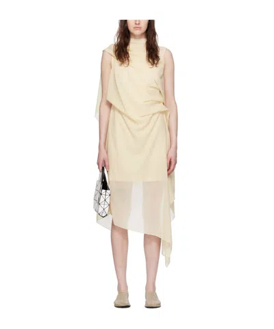 Issey Miyake Pendant Design Dress In Nude