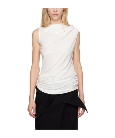 Issey Miyake Pendant Detail Vest In White