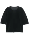 Issey Miyake Perforated T-shirt In Grey