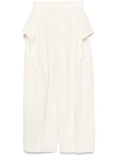 Issey Miyake Personality Trousers In Nude