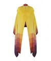 Issey Miyake Photon Cardigan In Yellow