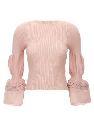 ISSEY MIYAKE PINK ASSEMBLAGE BRANCH TOP