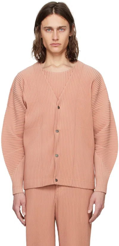 Issey Miyake Pink Monthly Color March Cardigan In 23-dull Pink