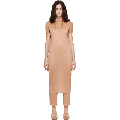 Issey Miyake Pink Monthly Colors June Midi Dress