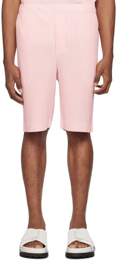 Issey Miyake Pink Monthly Colors May Shorts In 21-light Pink