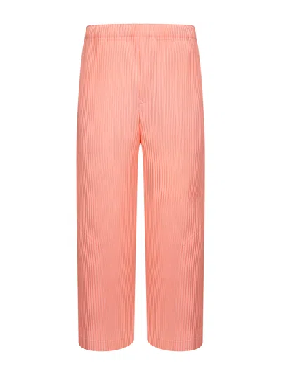 Issey Miyake Pink Pleated Fabric Mc April Trousers