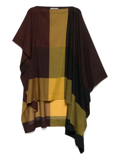 Issey Miyake Karierter Cardigan