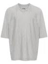 Issey Miyake Plain Cotton T-shirt In Grey