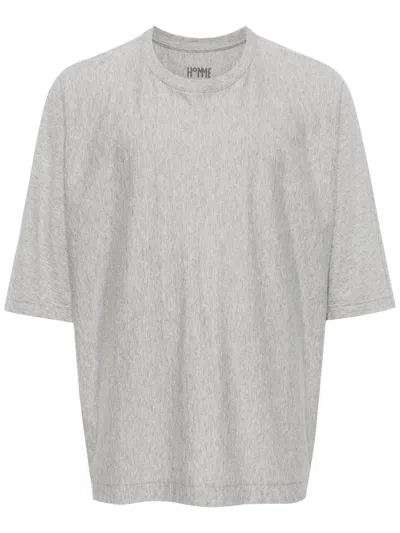 Issey Miyake Plain Cotton T-shirt In Grey