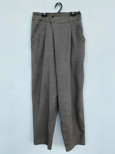 Pre-owned Issey Miyake Plantation Casual Pant Good Style In Light Brown