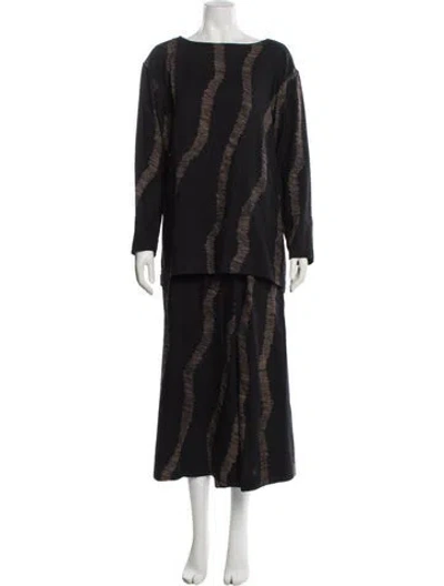 Pre-owned Issey Miyake Plantation Vintage 1992 Pant Set In Black