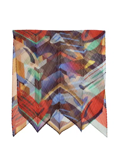 Issey Miyake Playground Abstract-print Scarf In Multi