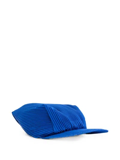 Issey Miyake Pleated Baseball Cap In Transparent