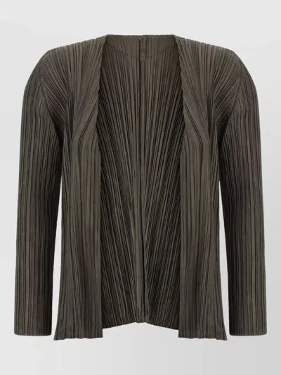 Issey Miyake Pleated Blazer In Green