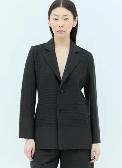 Issey Miyake Pleated Blazer In Black