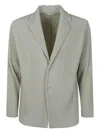 Issey Miyake Single-breasted Blazer In Grey