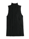 Issey Miyake Pleated Blouse In Black