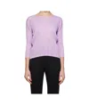 Issey Miyake Pleated Blouse In Purple