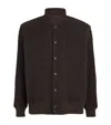 Issey Miyake Brown Kersey Pleats Bomber Jacket In Brown