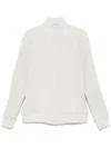 Issey Miyake Pleated Bomber Jacket In Neutrals