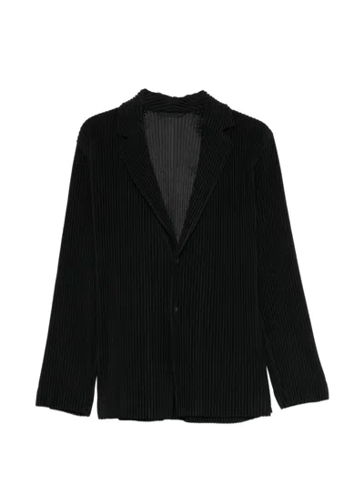 Issey Miyake Black Tailored Pleats 2 Blazer