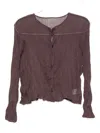 Issey Miyake Pleated Button-fastening Blouse