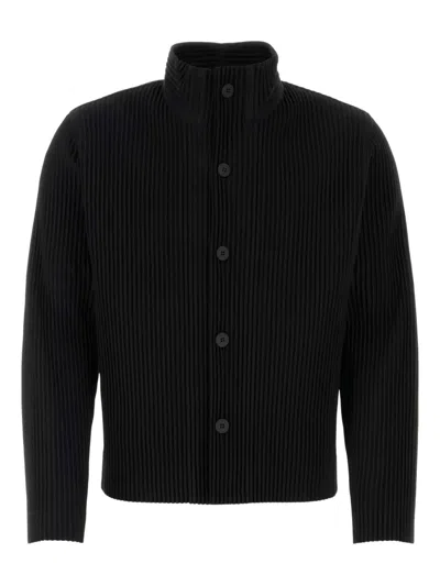ISSEY MIYAKE PLEATED BUTTON-UP JACKET