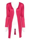 Issey Miyake Pleated Cardigan In Pink