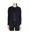 Issey Miyake Pleated Open-front Cardigan In Black