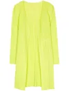 Issey Miyake New Colorful Basics 3 Coat In Yellow