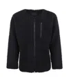 Issey Miyake Pleated Casual Jacket In Black