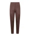 Issey Miyake Pleated Trousers In Brown