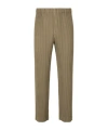 Issey Miyake Pleated Casual Pants In Animal Print