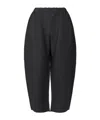 Issey Miyake Vigor Pleats Wide-leg Trousers In Black