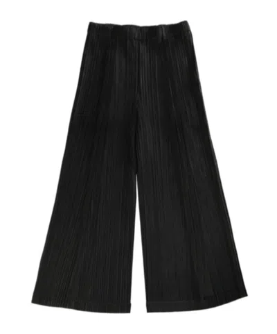 Issey Miyake Pleated Casual Pants In Black