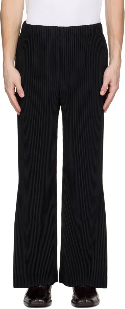Issey Miyake Pleated Casual Pants In Black
