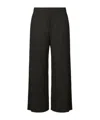 Issey Miyake Womens Black Thicker Bottoms Wide-leg Knitted Trousers In Black