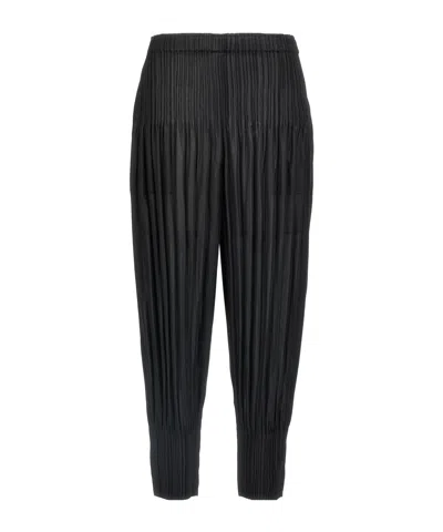 Issey Miyake Pleated Casual Pants In Black