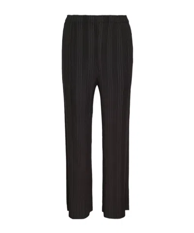 Issey Miyake Pleated Casual Pants In Black