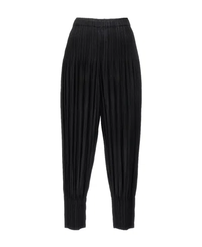 Issey Miyake Pleated Casual Pants In Black