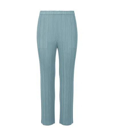Issey Miyake Pleated Casual Pants In Blue