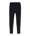 Issey Miyake Textured Cropped Trousers In Polyester In Blue