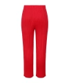 Issey Miyake Pleated Cropped Trousers In Red