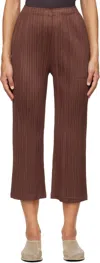 Issey Miyake Burgundy Thicker Bottoms 2 Trousers In Red