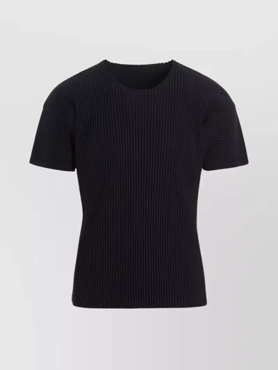 ISSEY MIYAKE PLEATED CREW NECK T-SHIRT