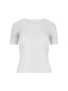 Issey Miyake Basics High-neck Pleated Woven Jersey Top In Gray