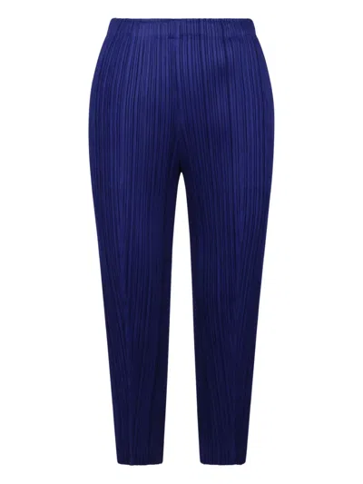 Issey Miyake Thicker Bottoms 1 Tapered Pleated Trousers In Multi