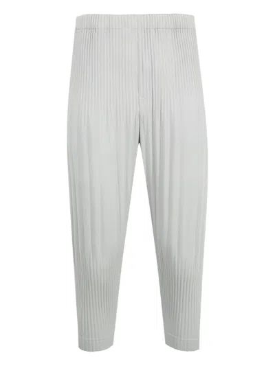 ISSEY MIYAKE PLEATED CROPPED TROUSERS